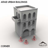 Tabletop Terrain Building Corner / 32mm Arab Urban Buildings
