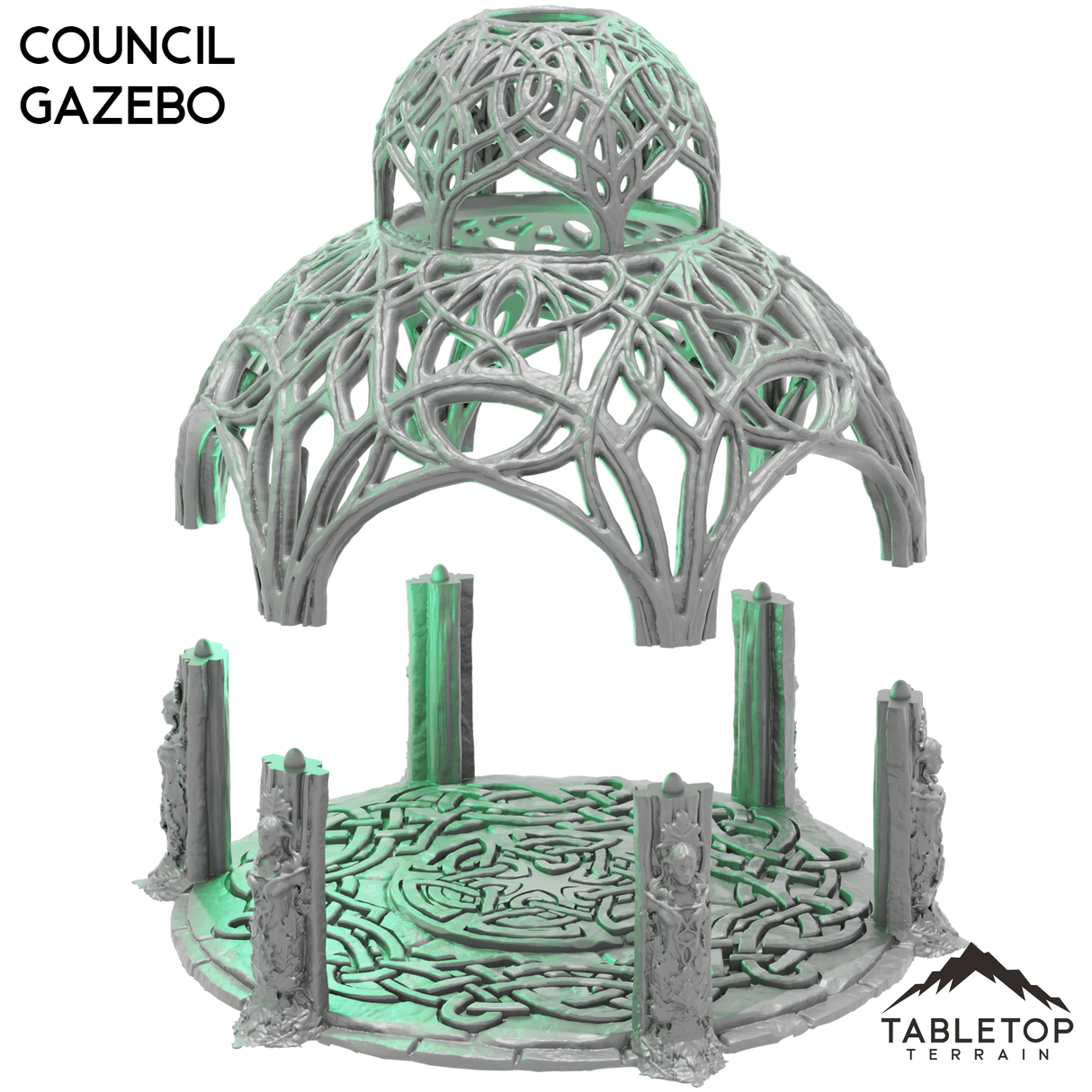 Tabletop Terrain Building Council Gazebo - Kingdom of Noldareth