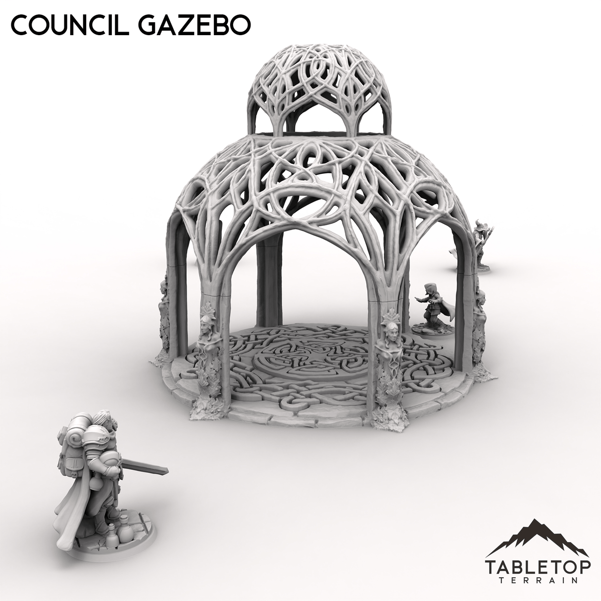 Tabletop Terrain Building Council Gazebo - Kingdom of Noldareth