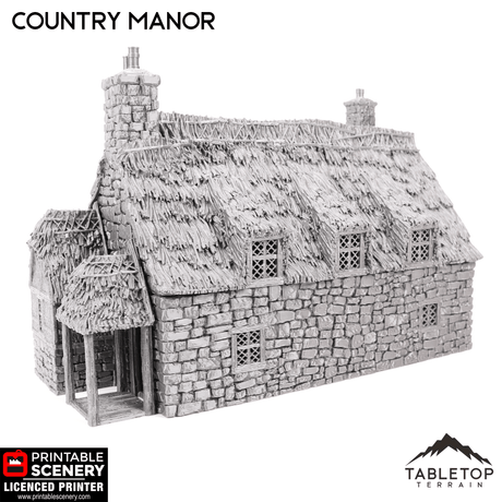 Tabletop Terrain Building Country Manor - Country & King - Fantasy Historical Building