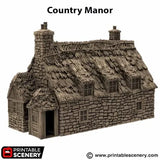 Tabletop Terrain Building Country Manor - Country & King - Fantasy Historical Building