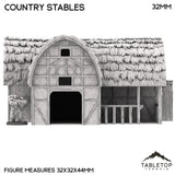 Tabletop Terrain Building Country Stables - Country & King - Fantasy Historical Building