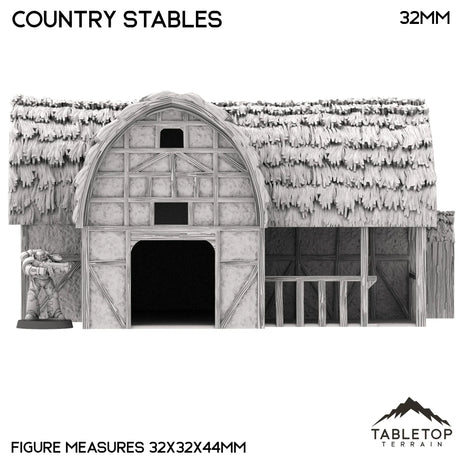 Tabletop Terrain Building Country Stables - Country & King - Fantasy Historical Building