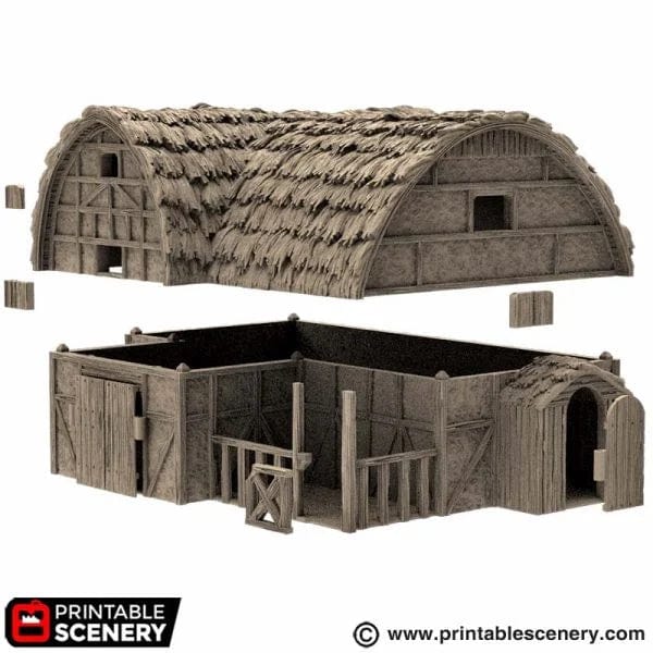 Tabletop Terrain Building Country Stables - Country & King - Fantasy Historical Building