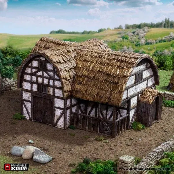 Tabletop Terrain Building Country Stables - Country & King - Fantasy Historical Building