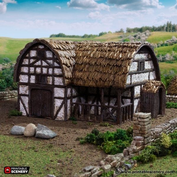 Tabletop Terrain Building Country Stables - Country & King - Fantasy Historical Building
