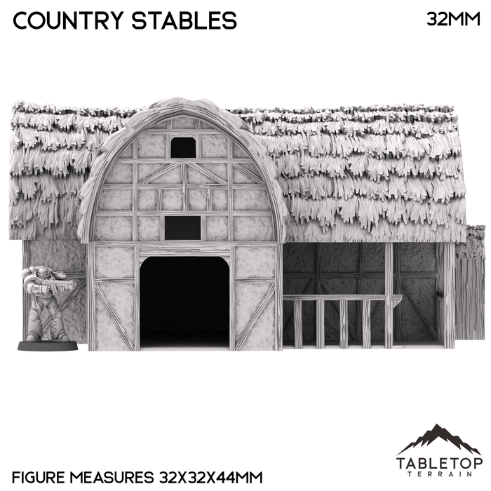 Tabletop Terrain Building Country Stables - Country & King - Fantasy Historical Building Tabletop Terrain