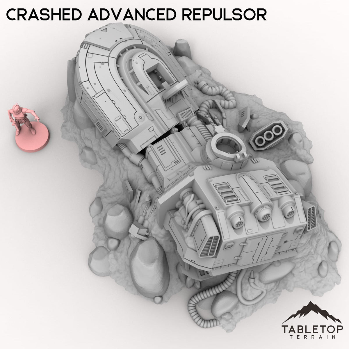 Tabletop Terrain Building Crashed Advanced Repulsor
