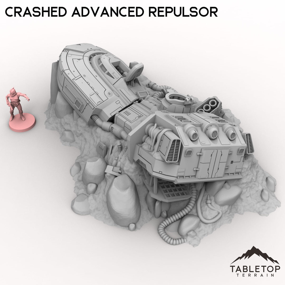 Tabletop Terrain Building Crashed Advanced Repulsor