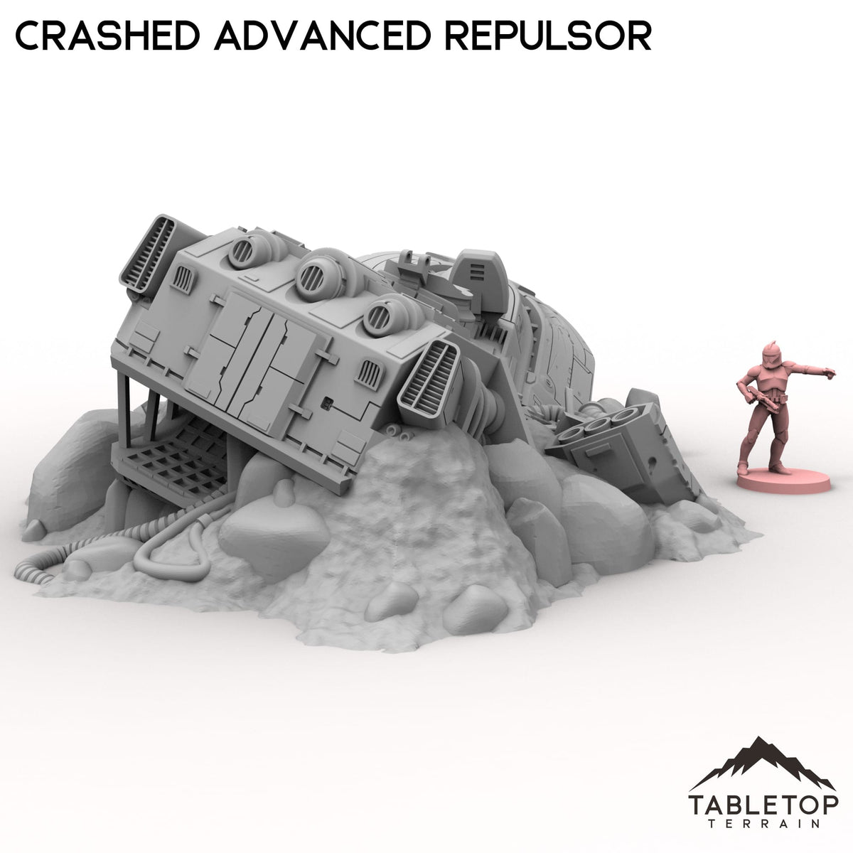 Tabletop Terrain Building Crashed Advanced Repulsor