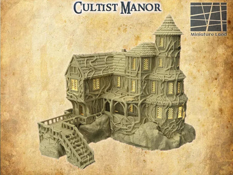 Tabletop Terrain Building Cultist Manor