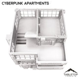 Tabletop Terrain Building Cyberpunk Apartments - Cyberpunk Building