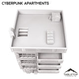 Tabletop Terrain Building Cyberpunk Apartments - Cyberpunk Building
