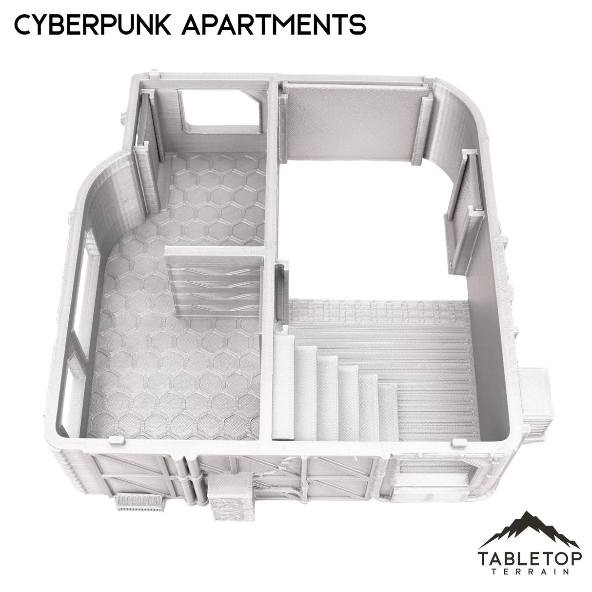 Tabletop Terrain Building Cyberpunk Apartments - Cyberpunk Building