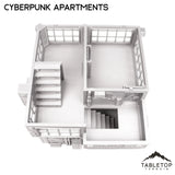 Tabletop Terrain Building Cyberpunk Apartments - Cyberpunk Building
