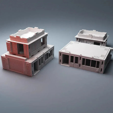 Tabletop Terrain Building Cyberpunk Chatsubo Bar - Cyberpunk Building