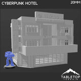 Tabletop Terrain Building Cyberpunk Hotel Block - Cyberpunk Building