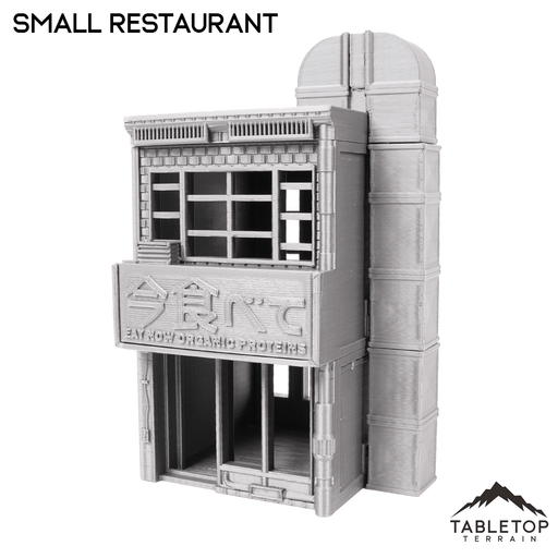 Tabletop Terrain Building Cyberpunk Small Restaurant - Cyberpunk Building