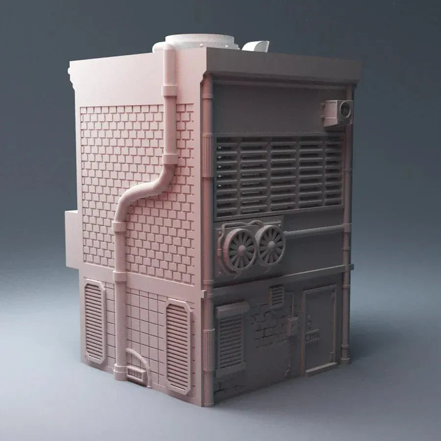 Tabletop Terrain Building Cyberpunk Super Noodles - Cyberpunk Building