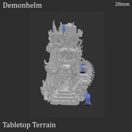 Tabletop Terrain Building Demonhelm - Fantasy Demon Building