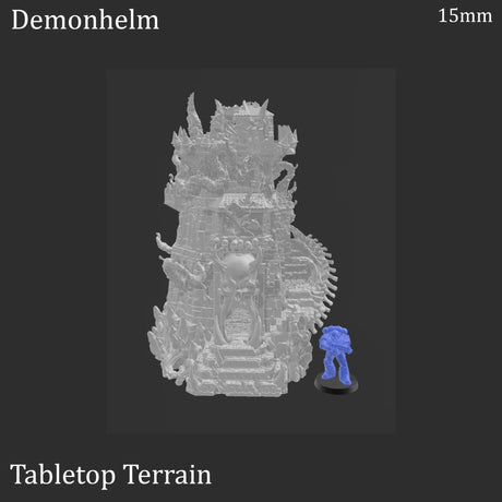 Tabletop Terrain Building Demonhelm - Fantasy Demon Building