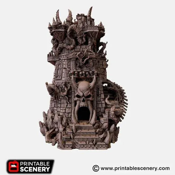 Tabletop Terrain Building Demonhelm - Fantasy Demon Building