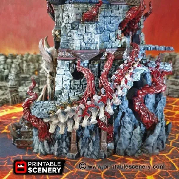 Tabletop Terrain Building Demonhelm - Fantasy Demon Building