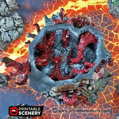 Tabletop Terrain Building Demonhelm - Fantasy Demon Building