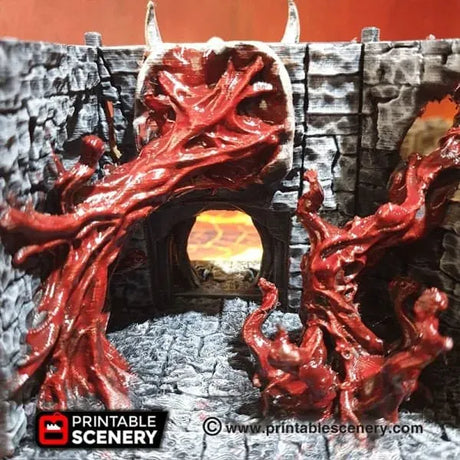 Tabletop Terrain Building Demonhelm - Fantasy Demon Building