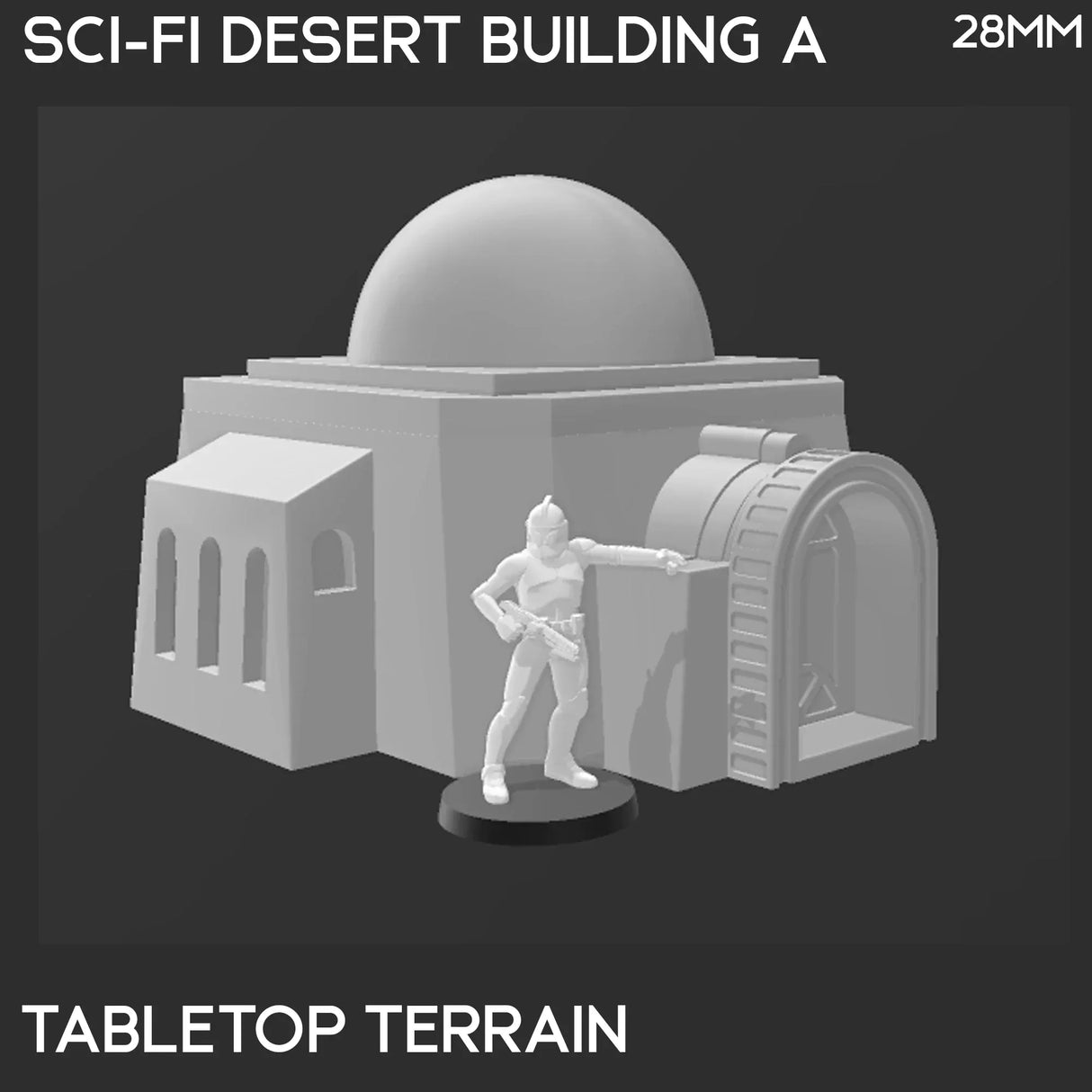 Tabletop Terrain Building Desert Building A - Star Wars Legion Building