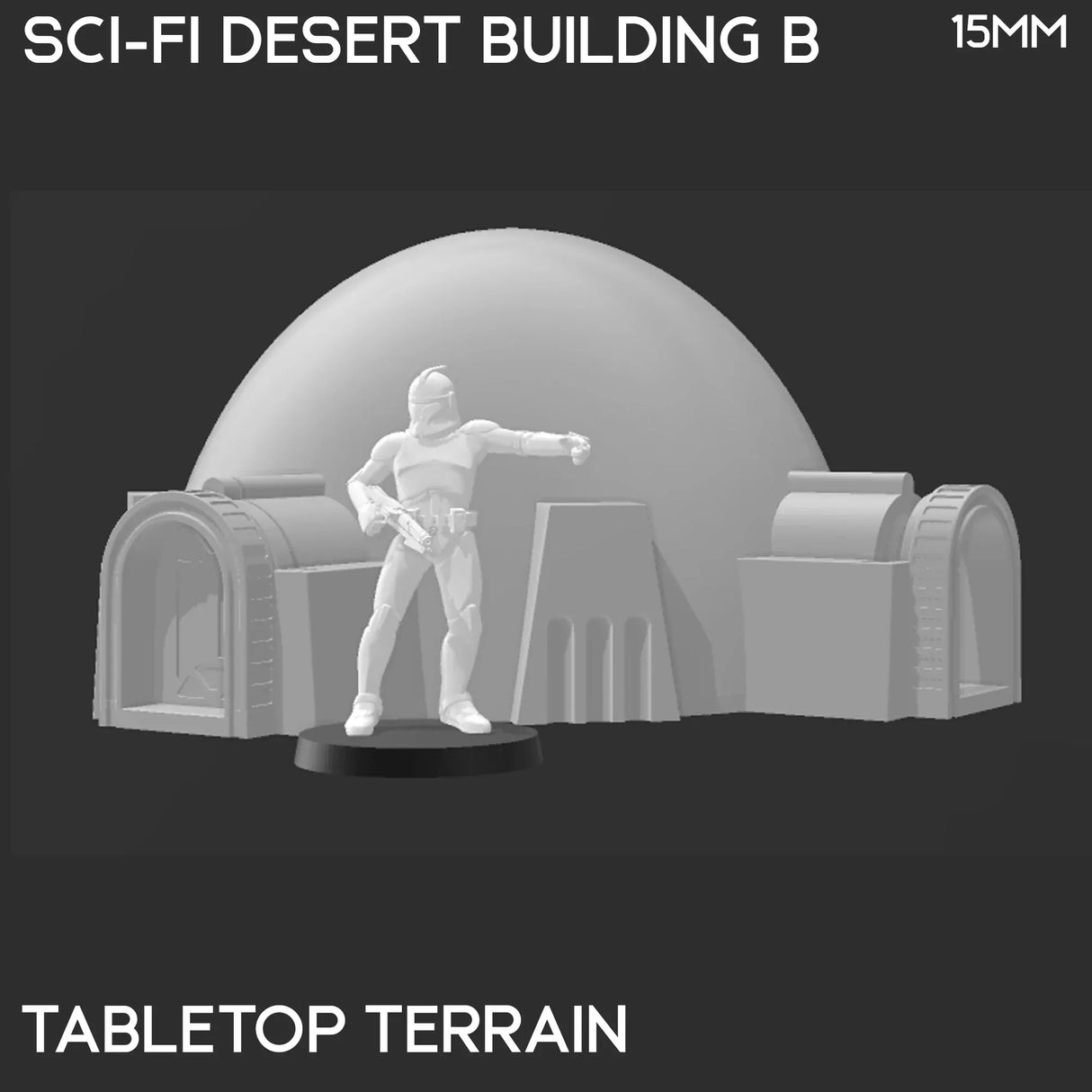 Tabletop Terrain Building Desert Building B - Star Wars Legion Building