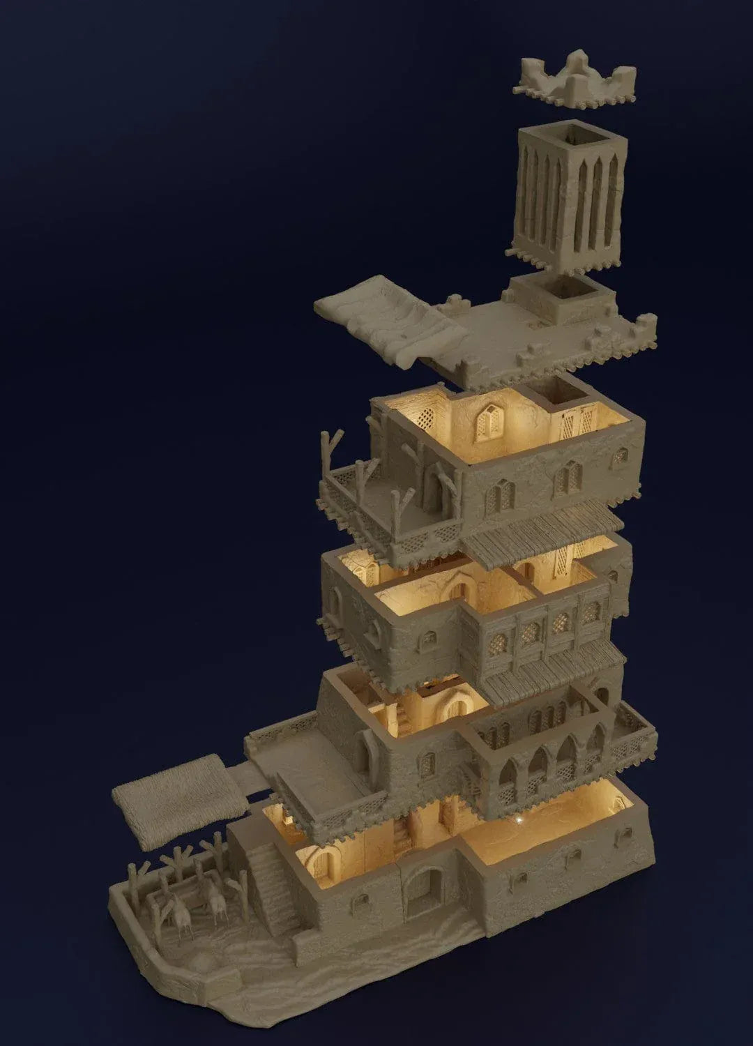 Tabletop Terrain Building Desert Inn