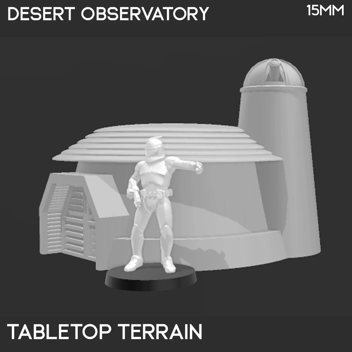 Tabletop Terrain Building Desert Observatory - Star Wars Legion Building