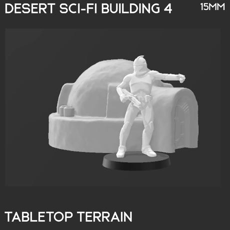 Tabletop Terrain Building Desert Sci-Fi Building 4 - Star Wars Legion Building