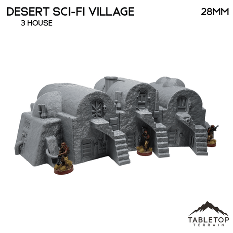 Tabletop Terrain Building Desert Sci-Fi Village - Star Wars Legion Building