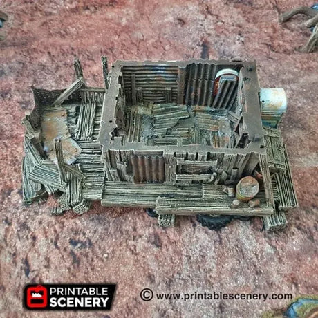Tabletop Terrain Building Desert Shanty - Apocalyptic Fantasy Building