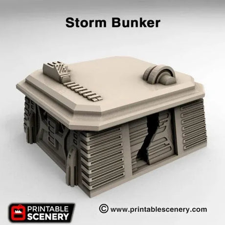 Tabletop Terrain Building Desert Storm Bunker - Star Wars Legion Building