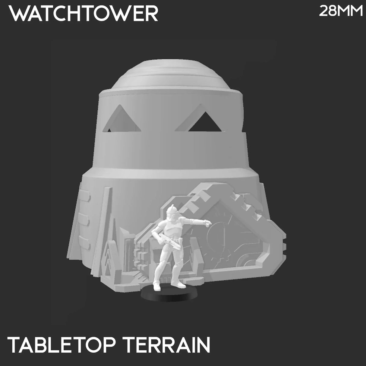 Tabletop Terrain Building Desert Watch Tower - Star Wars Legion Building