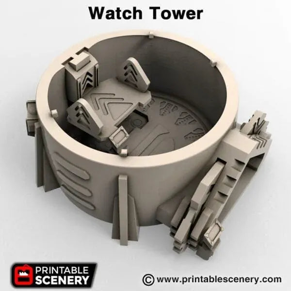 Tabletop Terrain Building Desert Watch Tower - Star Wars Legion Building