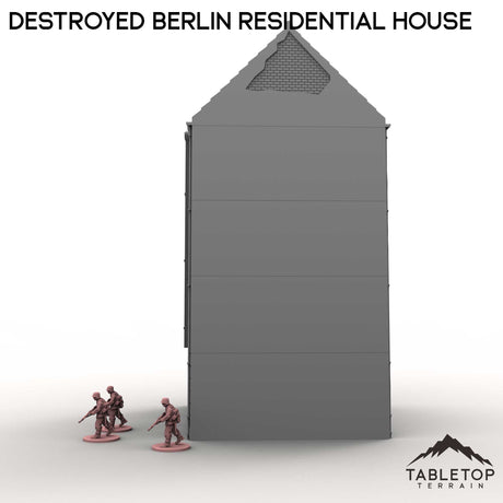 Tabletop Terrain Building Destroyed Berlin Residential House