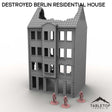 Tabletop Terrain Building Destroyed Berlin Residential House