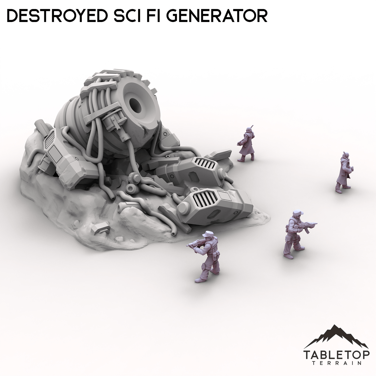 Tabletop Terrain Building Destroyed Sci Fi Generator