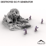 Tabletop Terrain Building Destroyed Sci Fi Generator