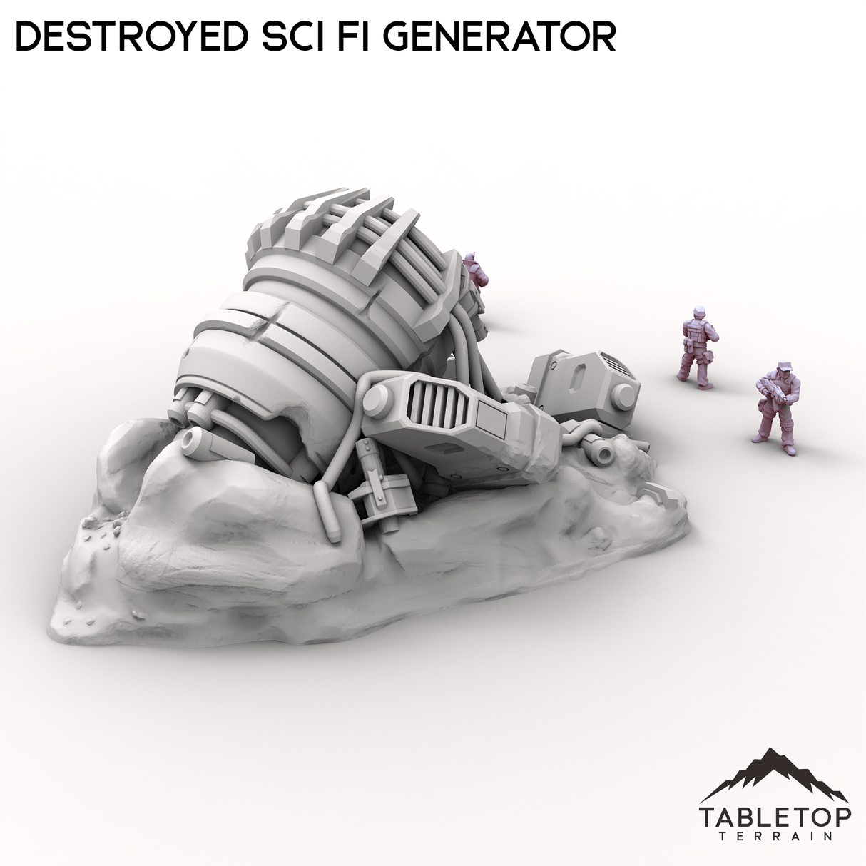 Tabletop Terrain Building Destroyed Sci Fi Generator