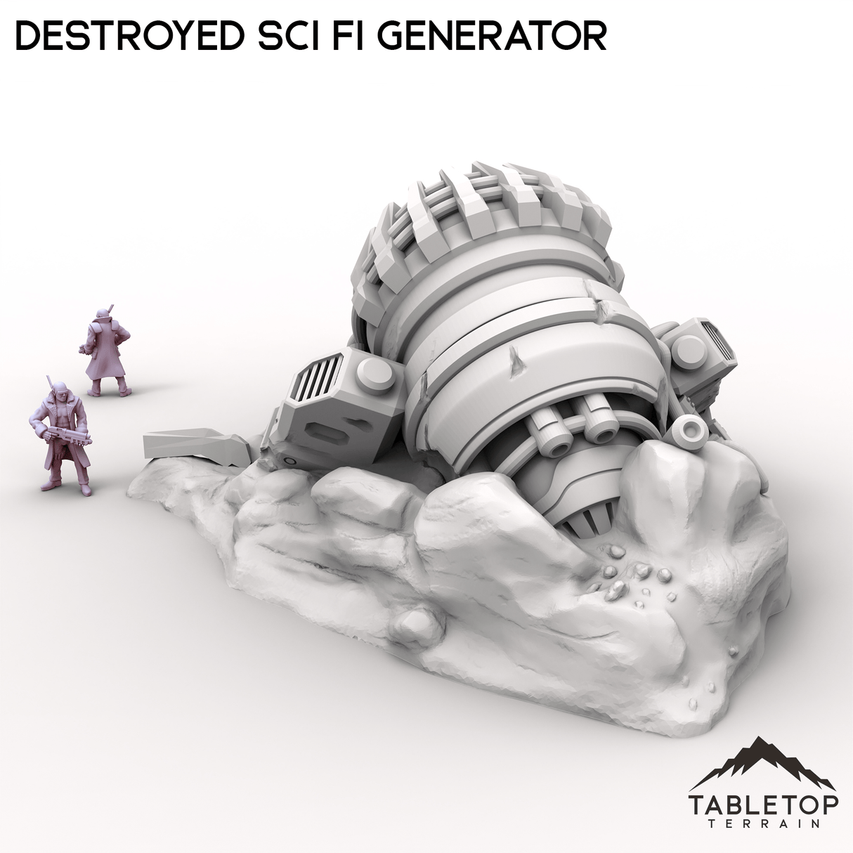 Tabletop Terrain Building Destroyed Sci Fi Generator