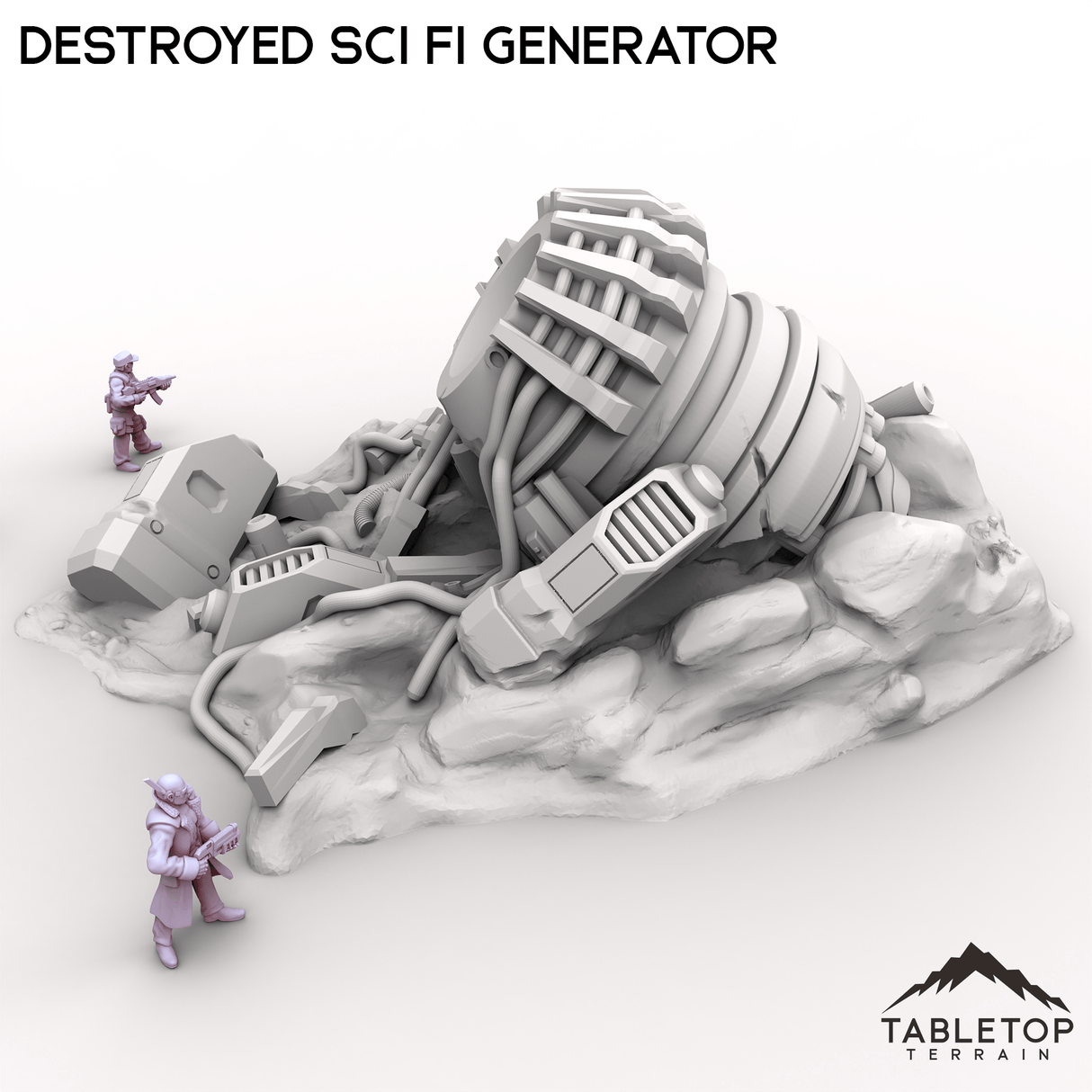 Tabletop Terrain Building Destroyed Sci Fi Generator