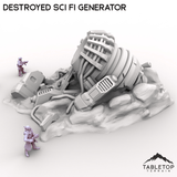 Tabletop Terrain Building Destroyed Sci Fi Generator