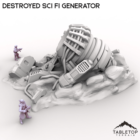 Tabletop Terrain Building Destroyed Sci Fi Generator