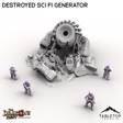 Tabletop Terrain Building Destroyed Sci Fi Generator