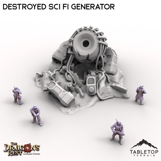 Tabletop Terrain Building Destroyed Sci Fi Generator